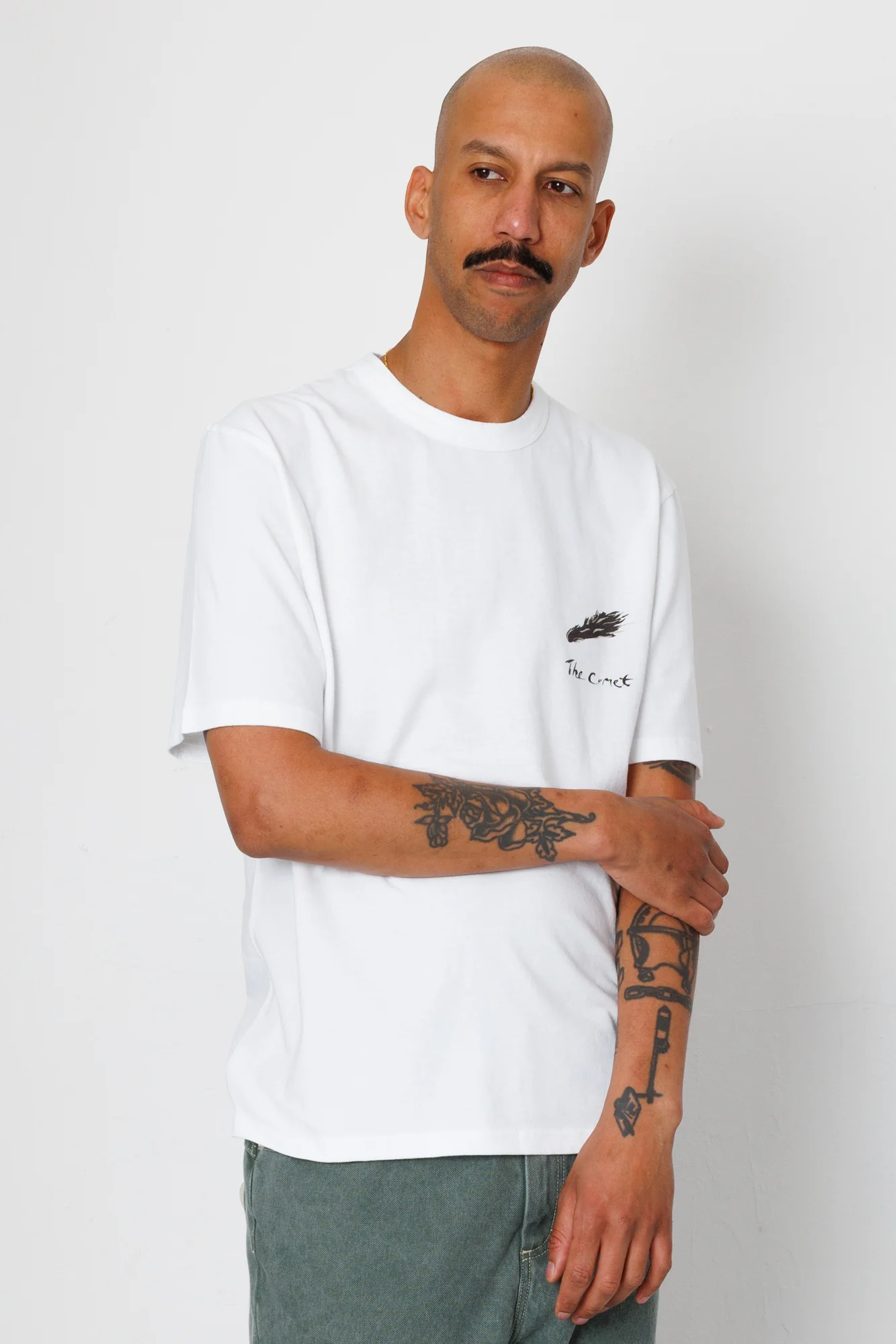 Relaxed T-Shirt - White Comet | Folk x Goss Brothers - Image 7