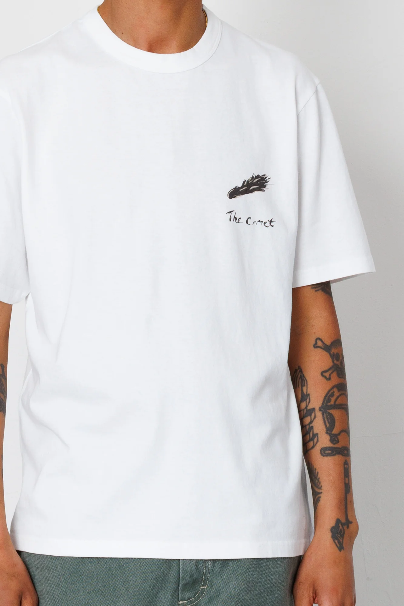 Relaxed T-Shirt - White Comet | Folk x Goss Brothers - Image 8