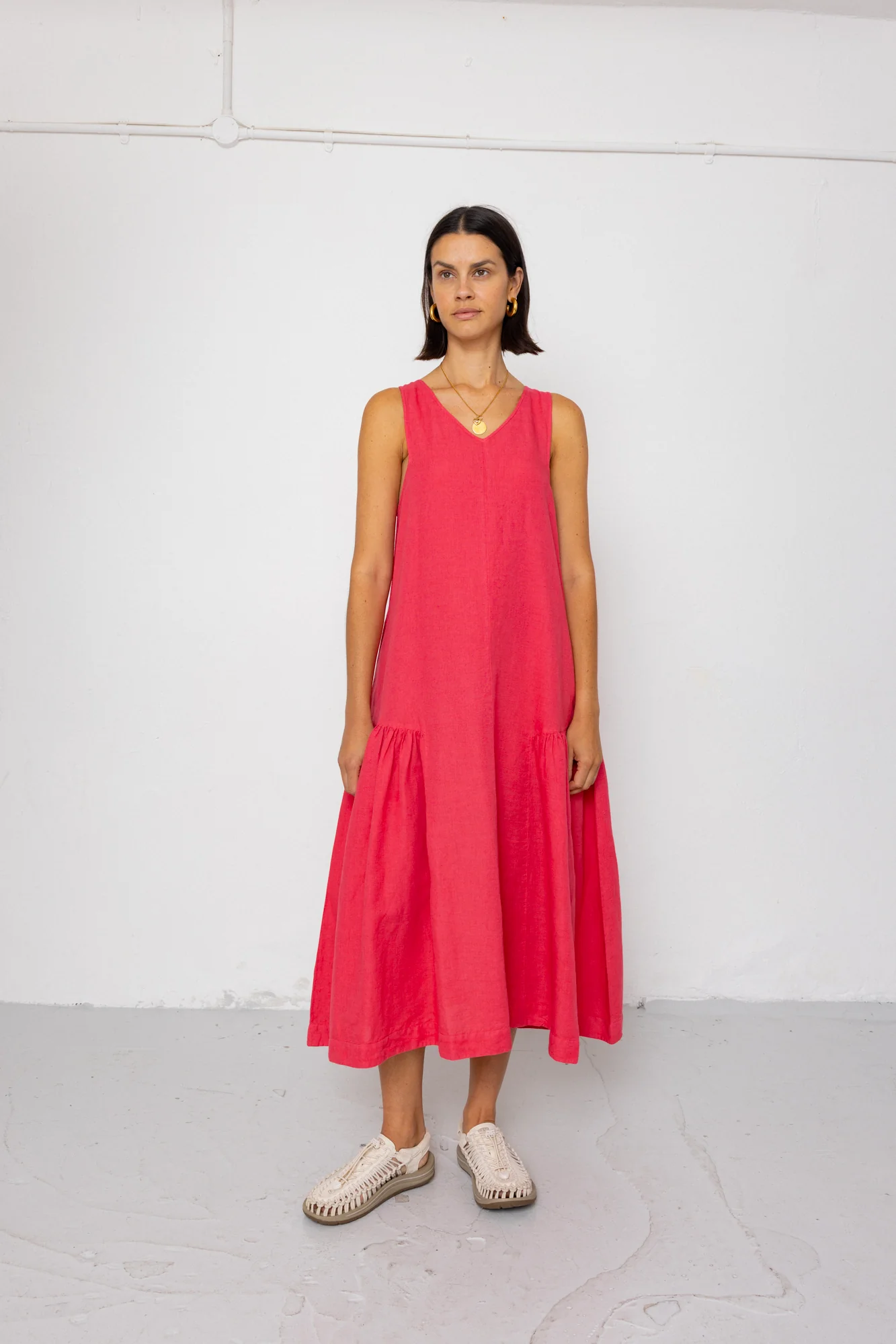 Sarah Dress - Rose Red - Image 4