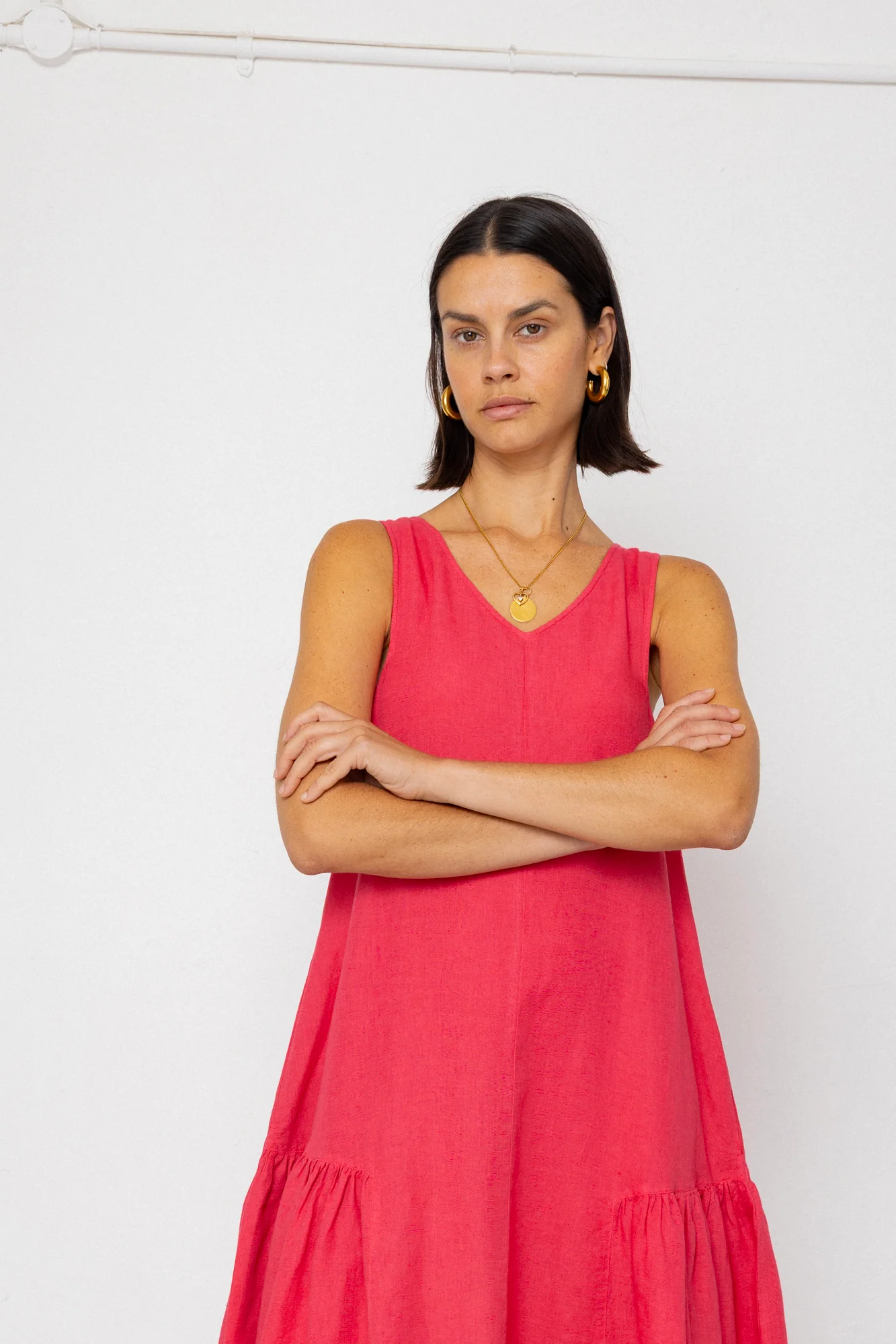 Sarah Dress - Rose Red - Image 5