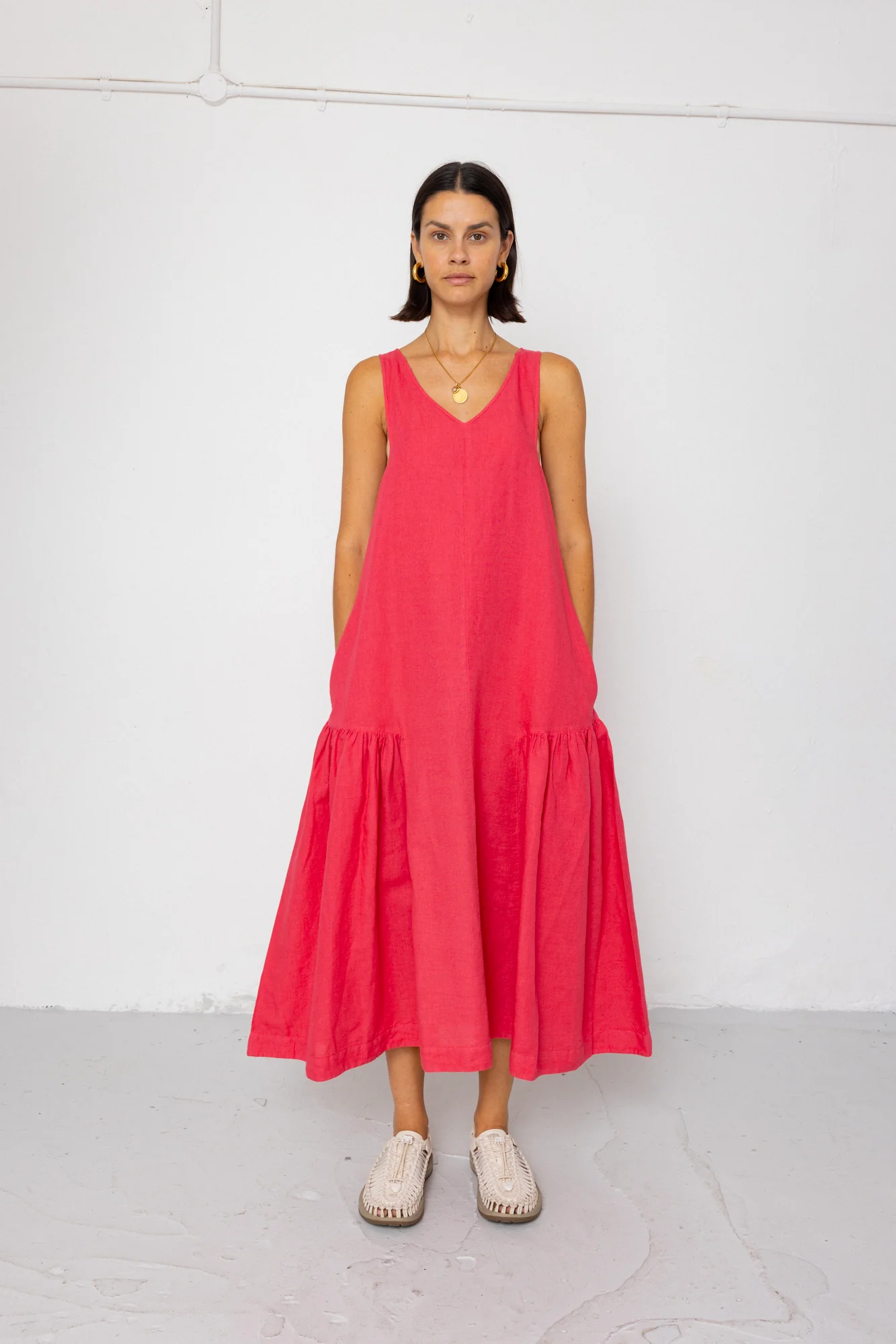 Sarah Dress - Rose Red - Image 7
