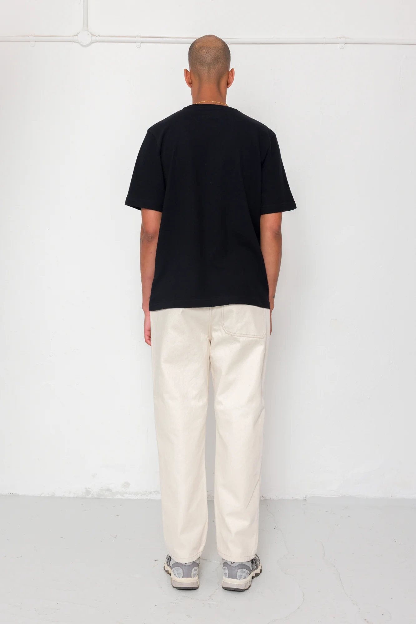 Short Sleeve Textured T-Shirt - Black - Image 8