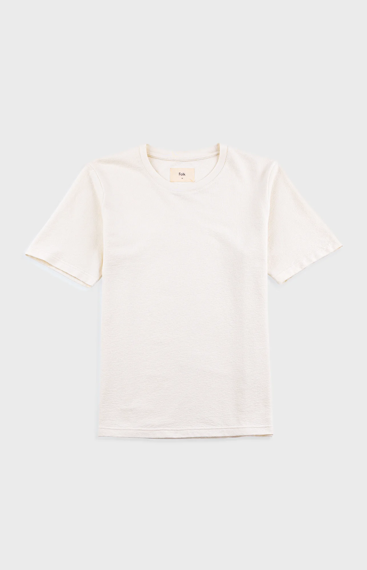 Short Sleeve Textured T-Shirt - Ecru