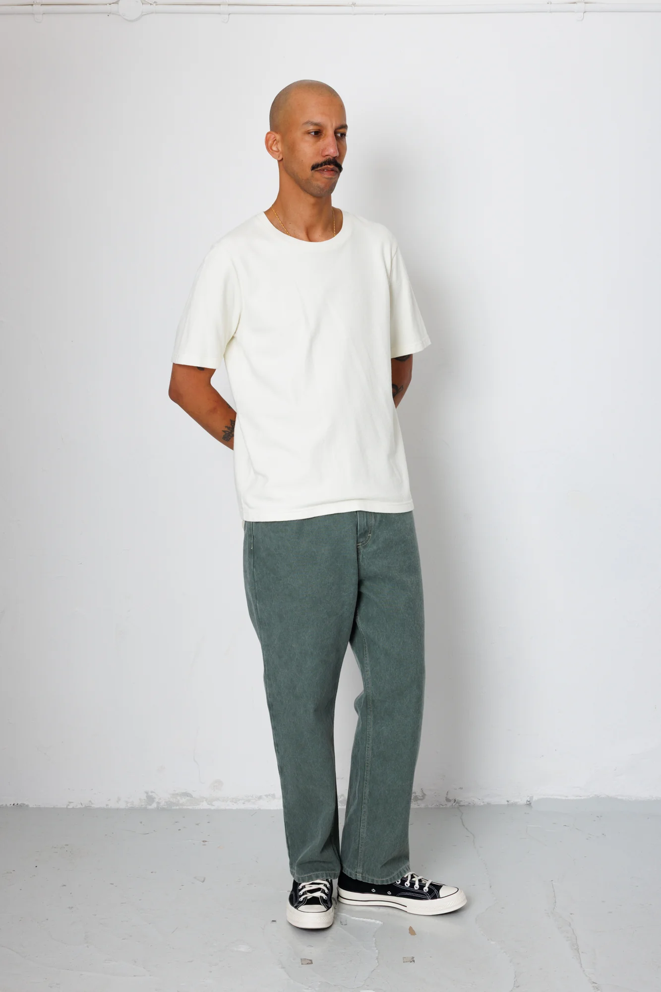 Short Sleeve Textured T-Shirt - Ecru - Image 2