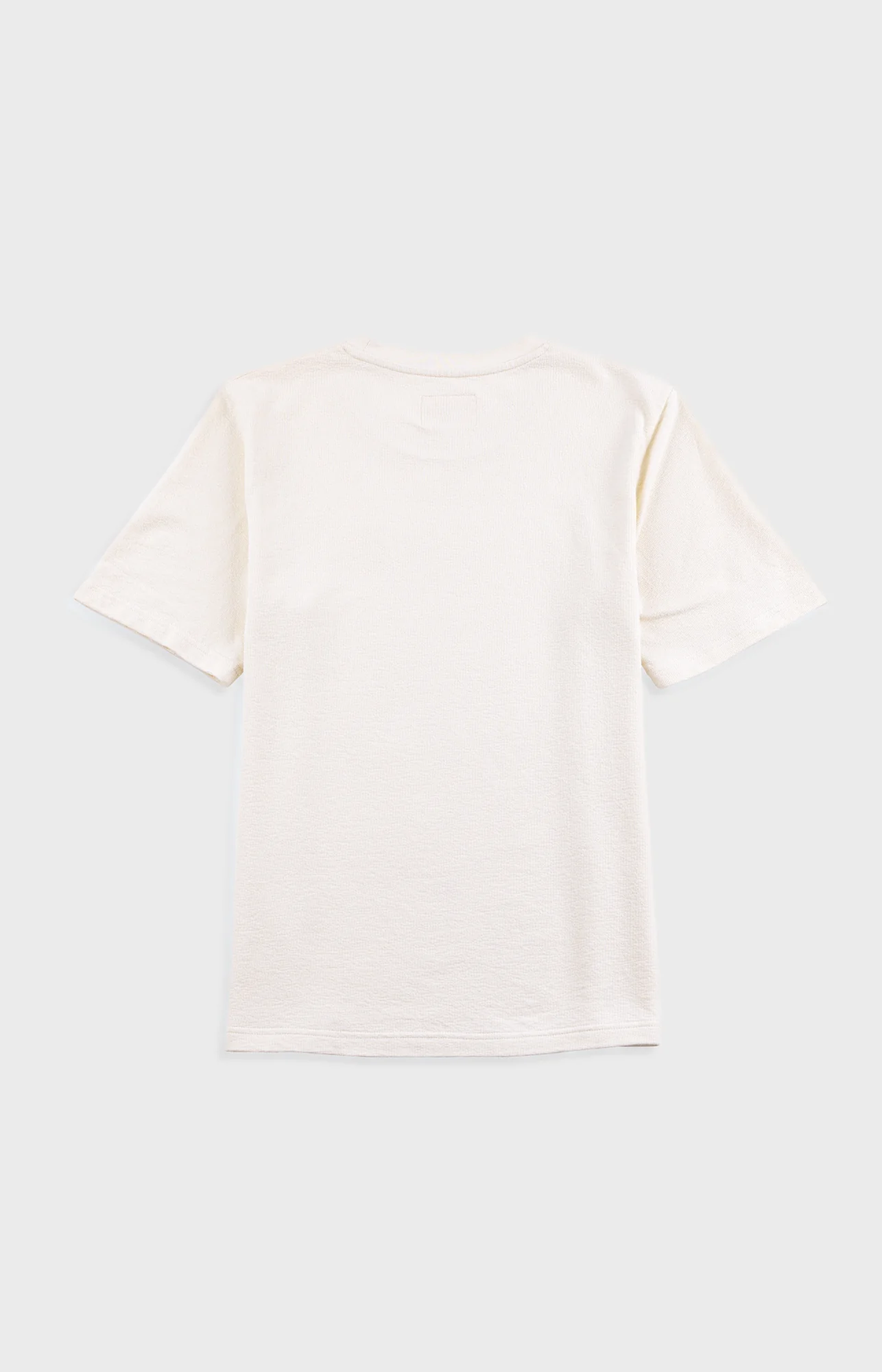 Short Sleeve Textured T-Shirt - Ecru - Image 8