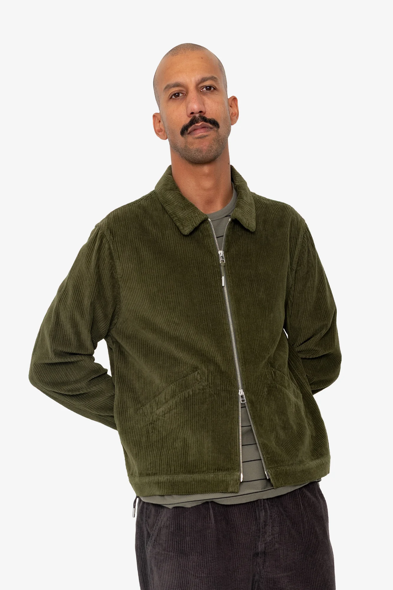 Signal Blouson - Olive Chunky Cord - Image 6