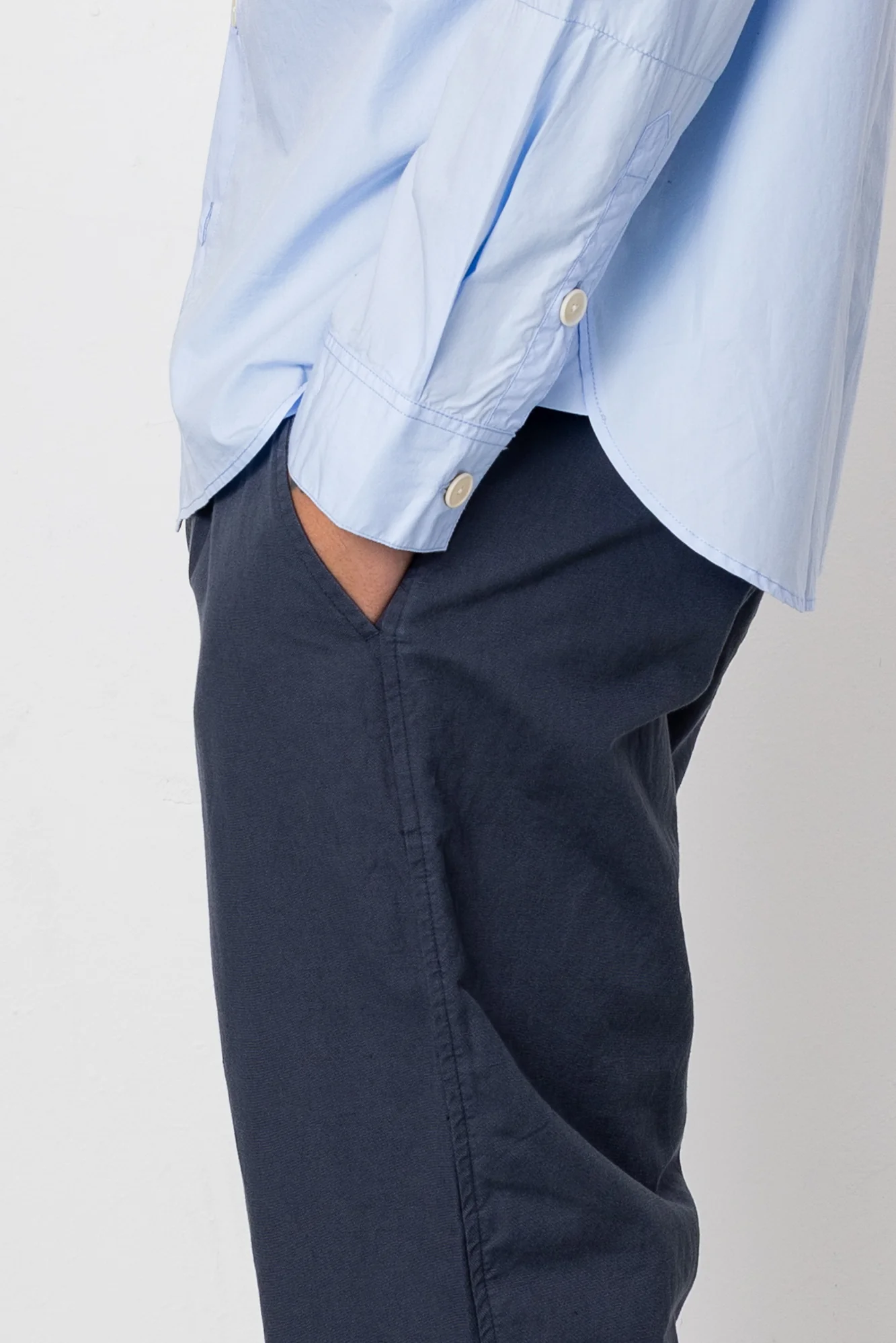 Signal Pant - Dark Navy Slub Linen - Image 5