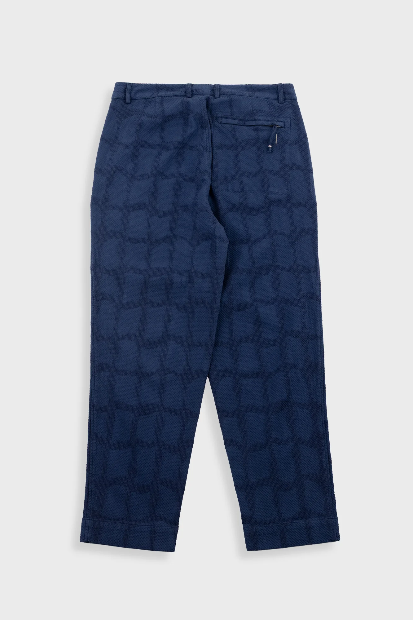 Signal Pant - Irregular Block Jacquard Navy - Image 4