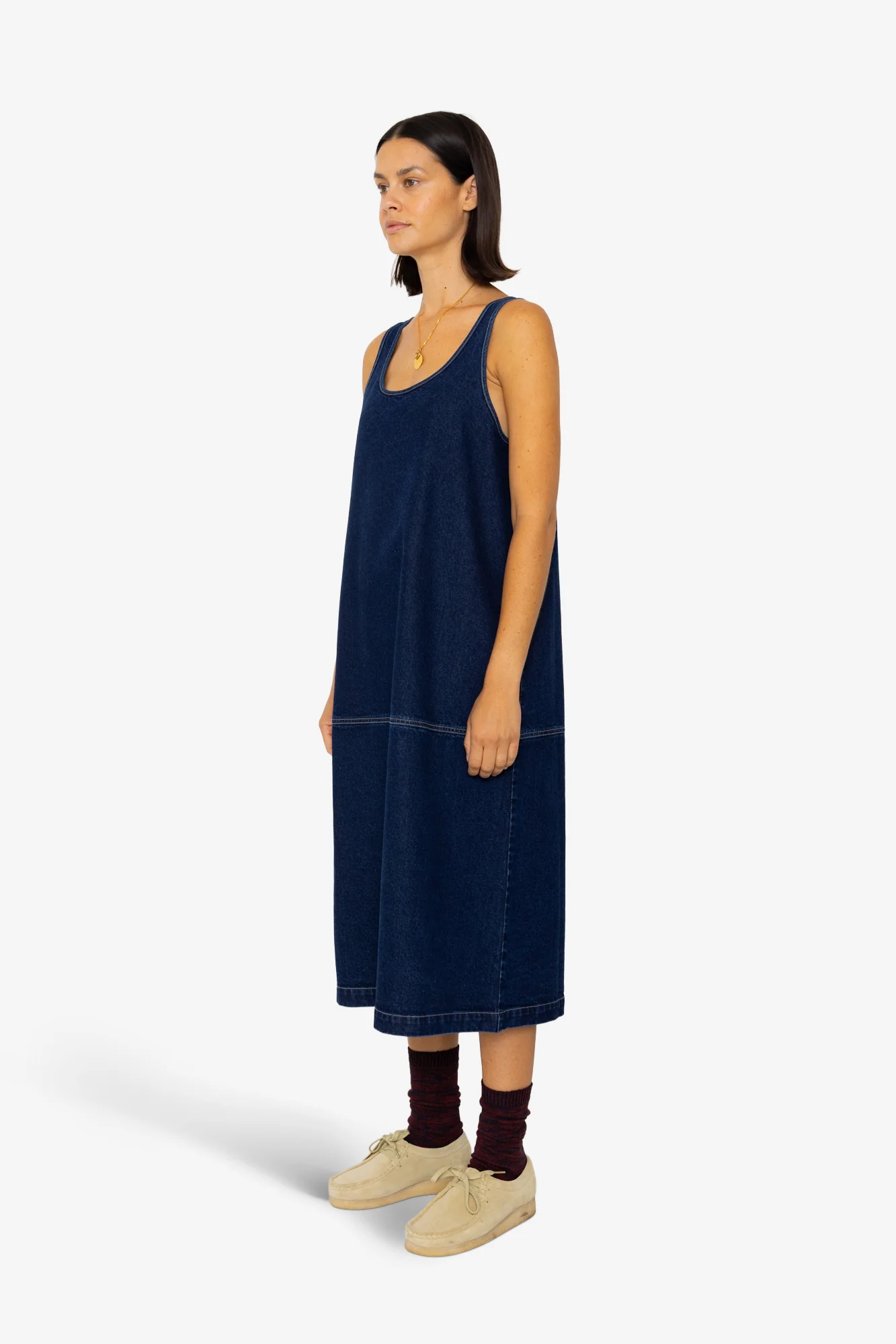 Slip Dress - Indigo Denim - Image 3
