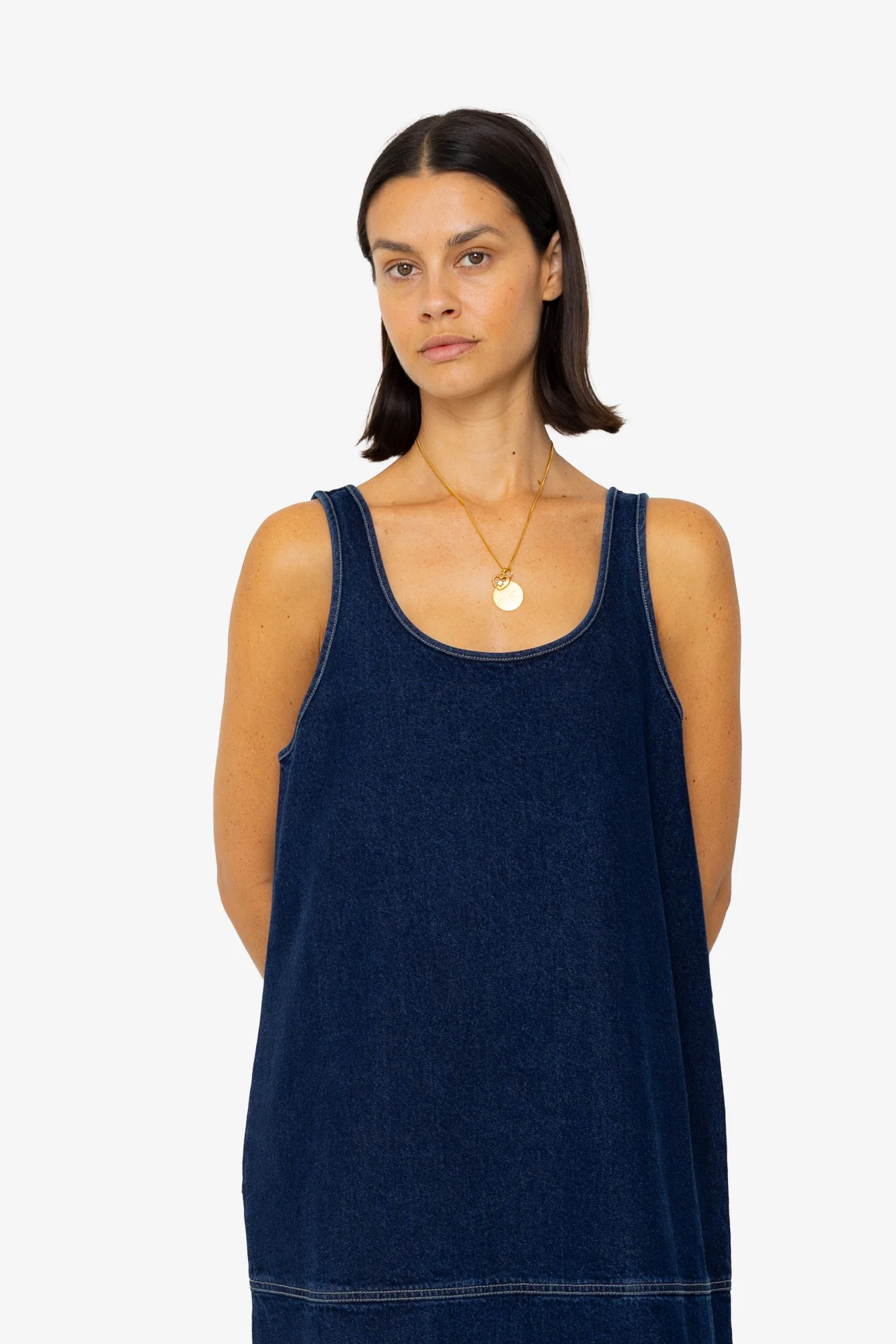 Slip Dress - Indigo Denim - Image 6