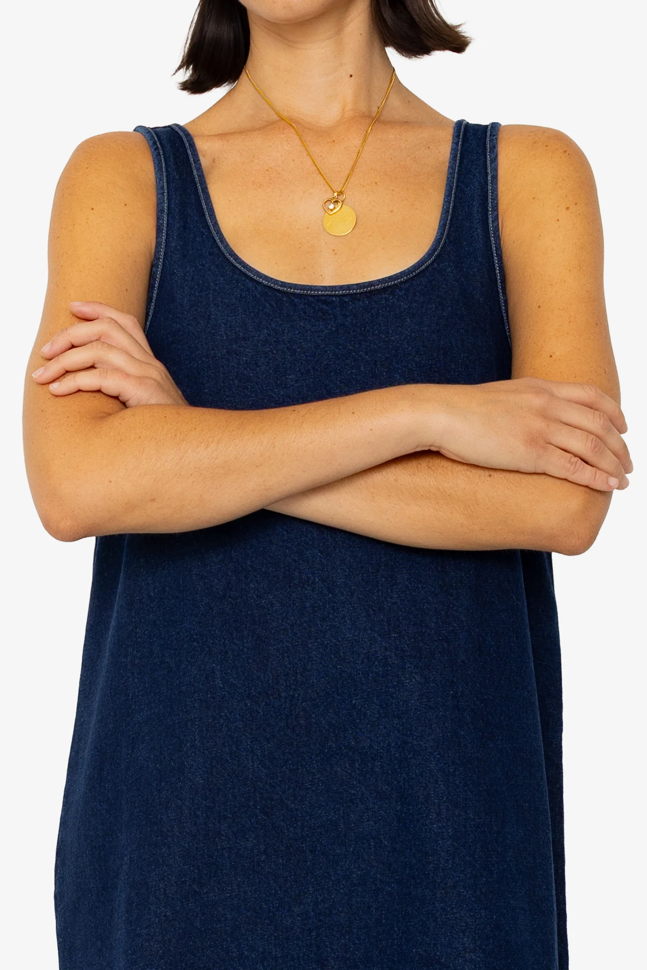Slip Dress - Indigo Denim - Image 7