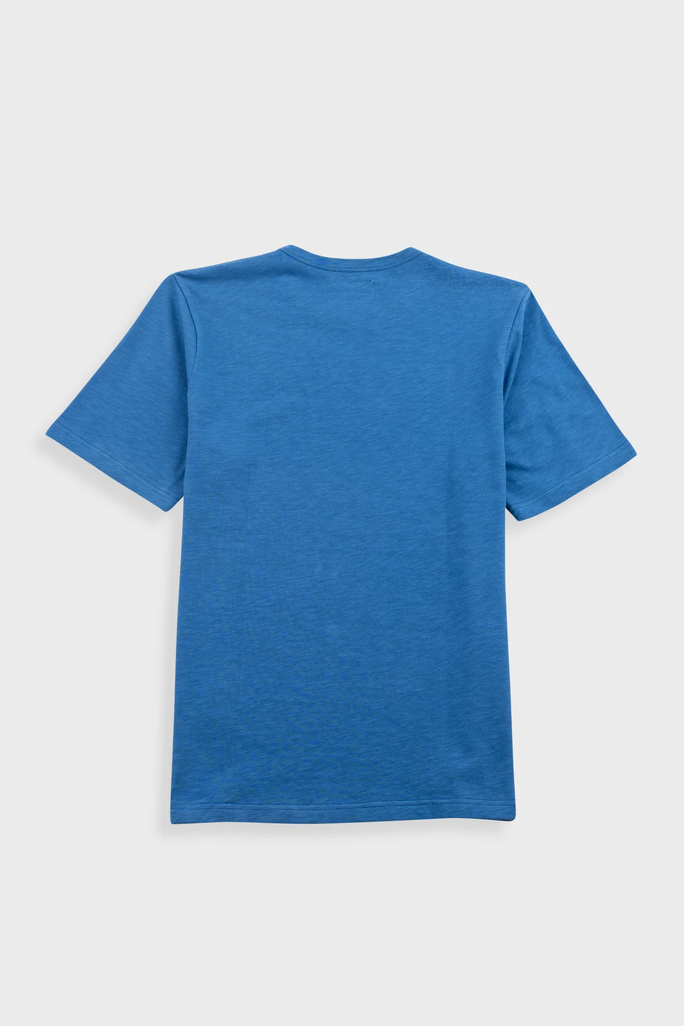 Slub Embroidered T-Shirt - Soft Blue - Image 9