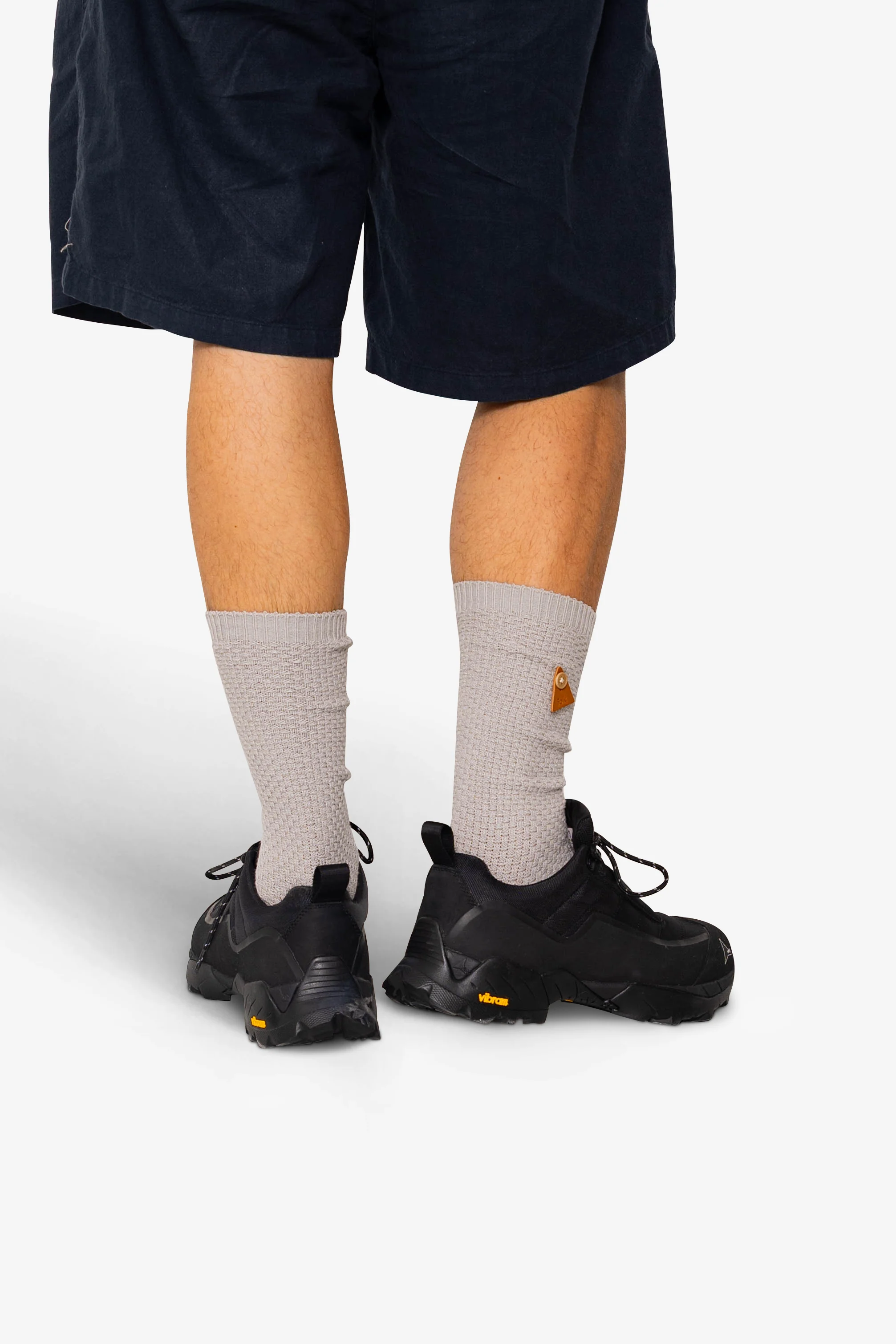 Waffle Socks - Silver Grey - Image 4