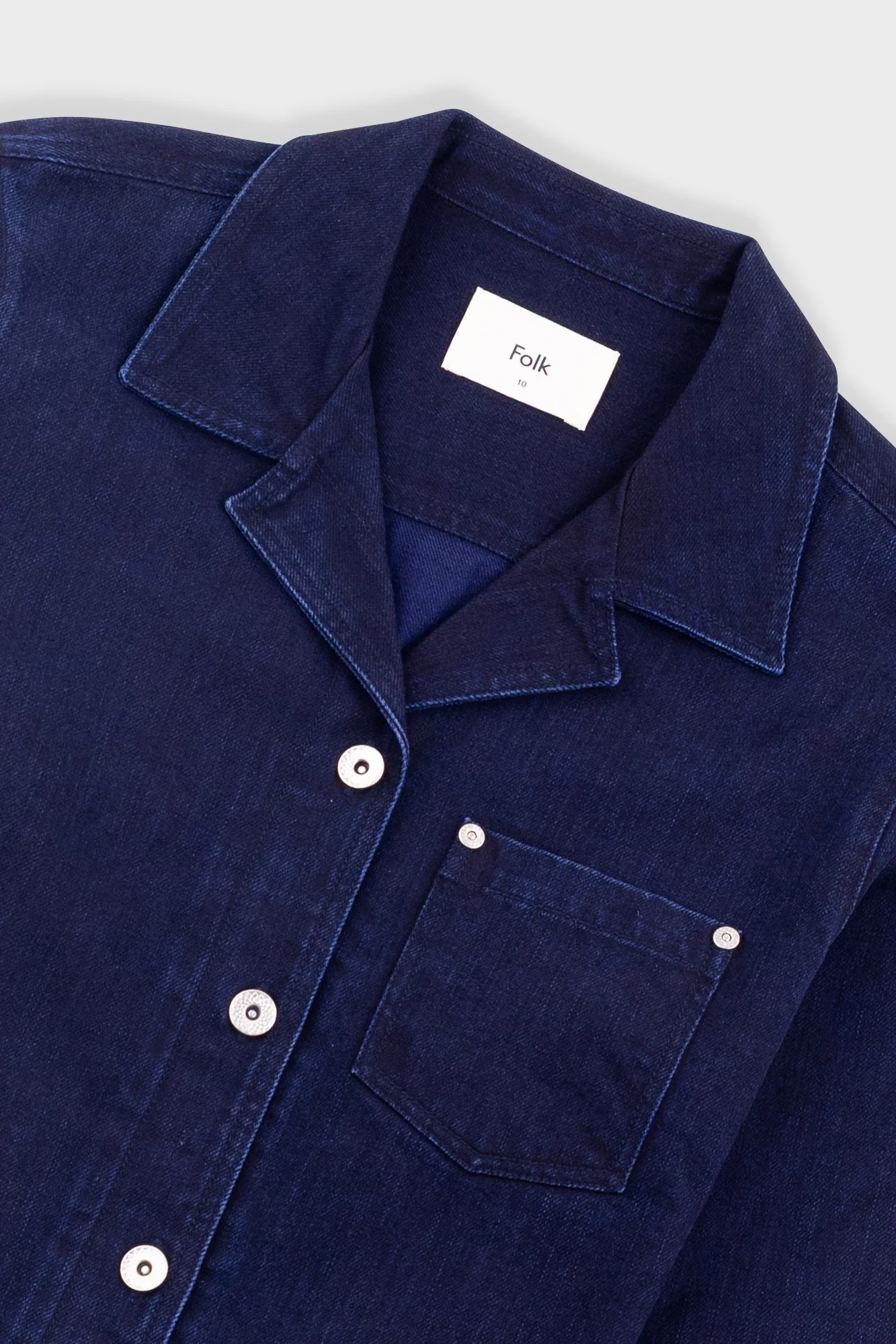 Worker Overshirt - Deep Indigo Slub - Image 5