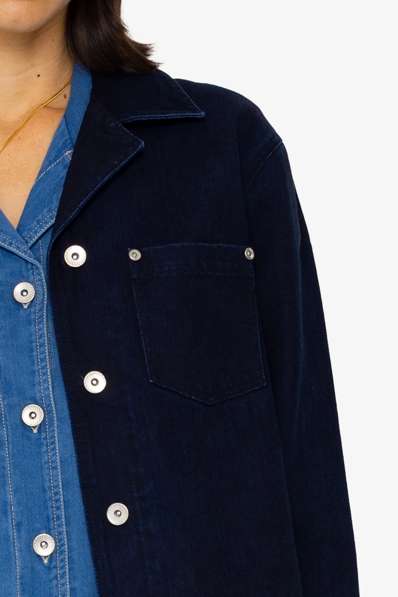 Worker Overshirt - Deep Indigo Slub - Image 7