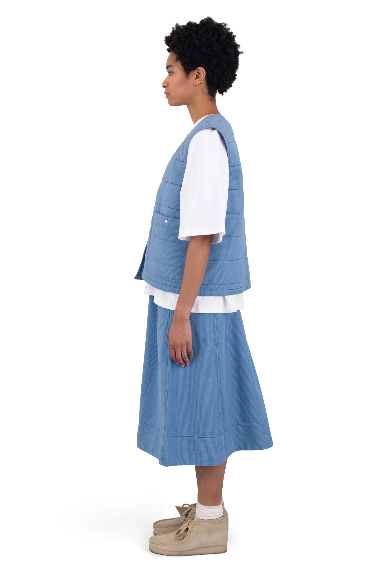 Gilet - Light Indigo Topstitch - Image 4