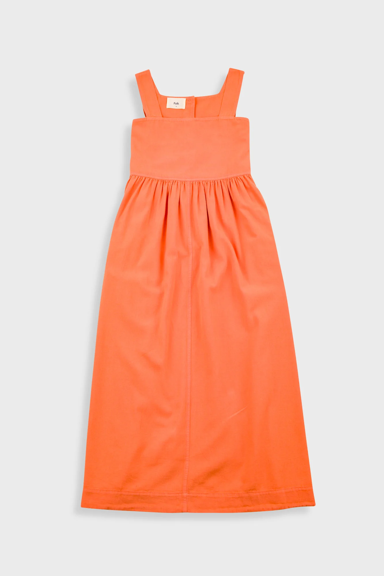 Midi Day Dress - Dark Orange