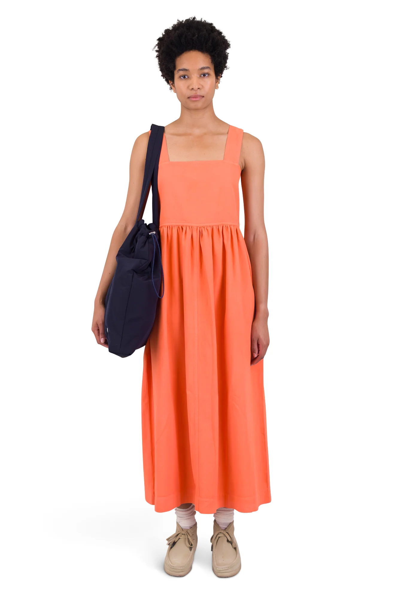 Midi Day Dress - Dark Orange - Image 2