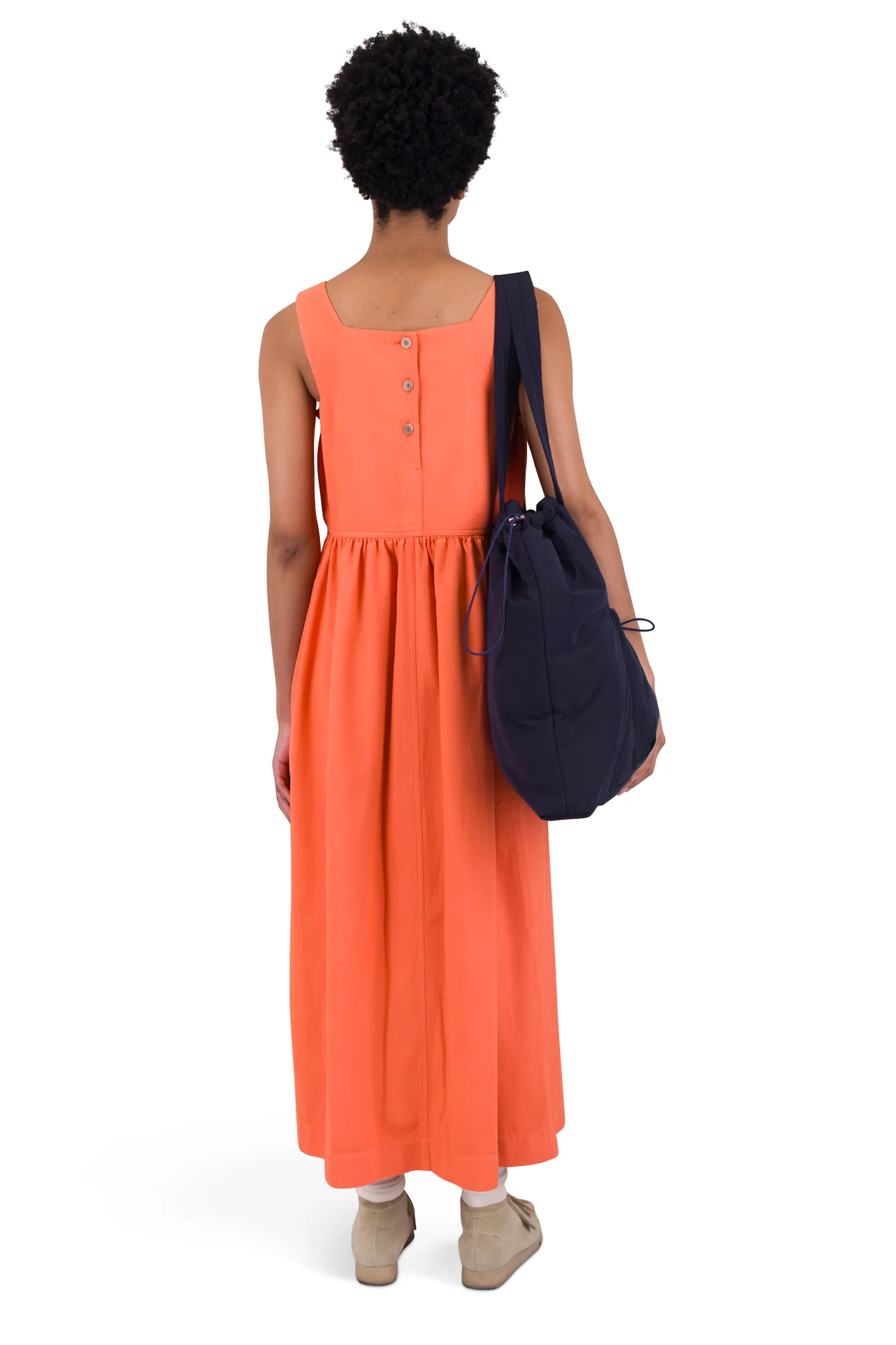 Midi Day Dress - Dark Orange - Image 6