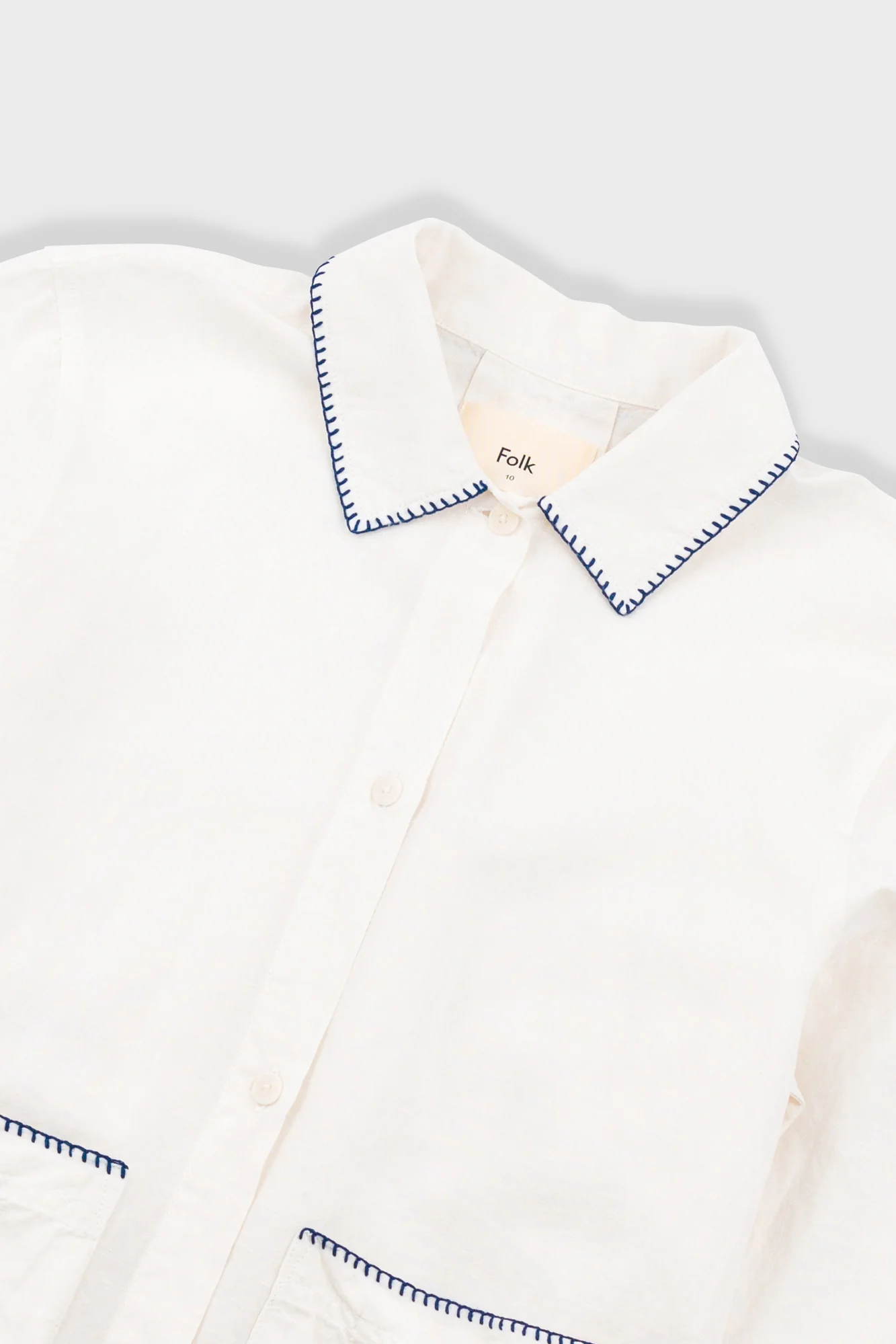Pleated Shirt - White - Image 5