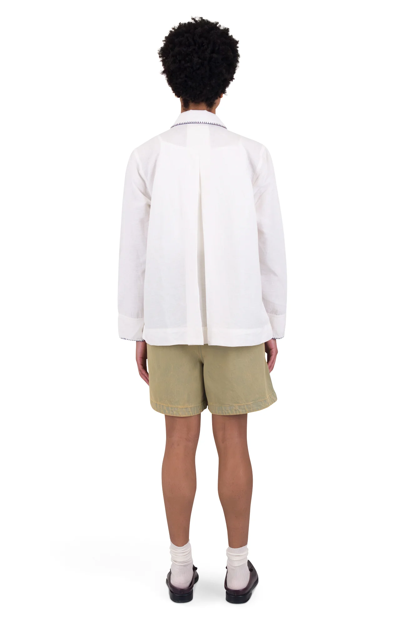 Pleated Shirt - White - Image 8