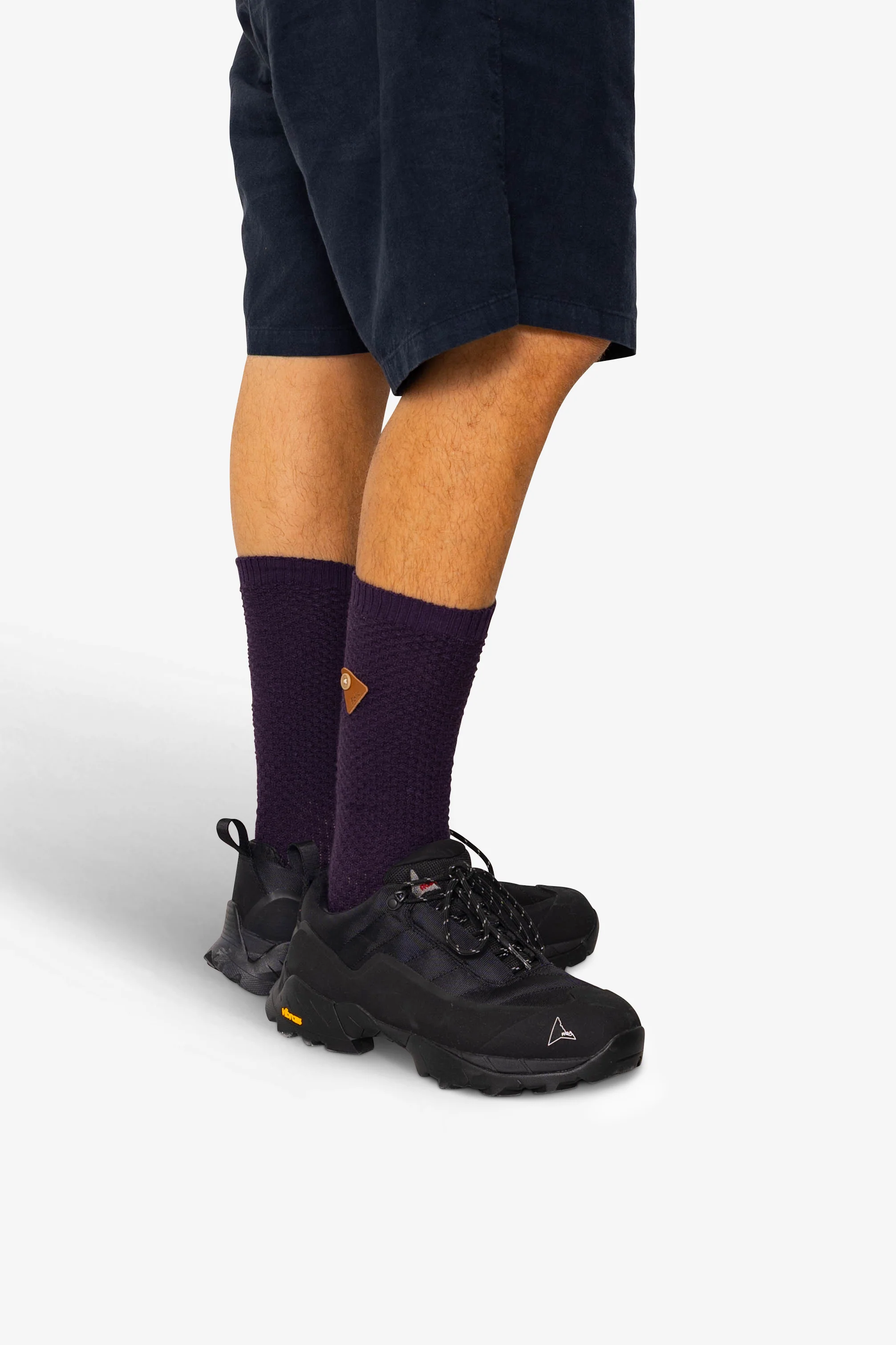 Waffle Socks - Black Cherry - Image 3