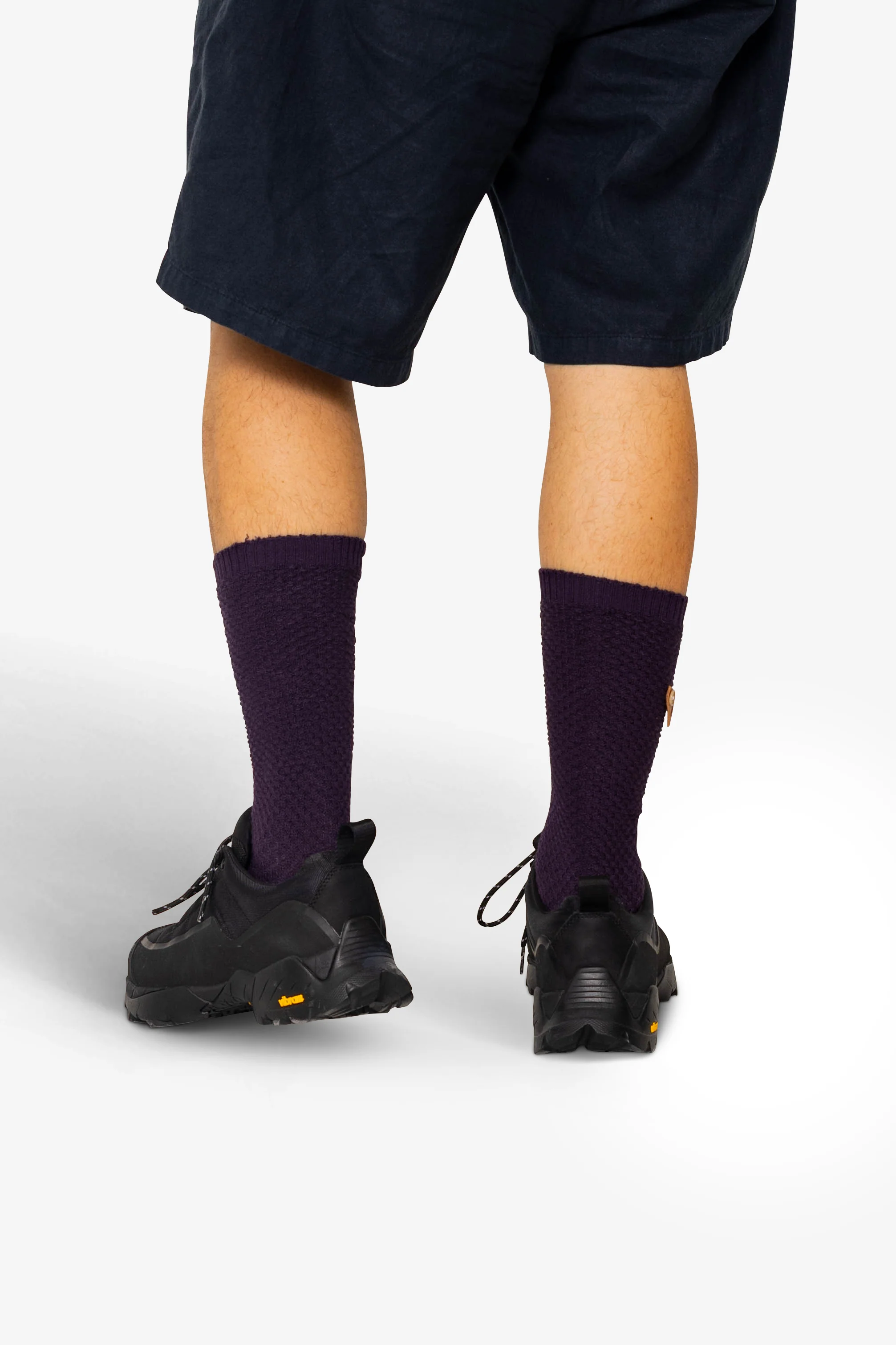 Waffle Socks - Black Cherry - Image 4
