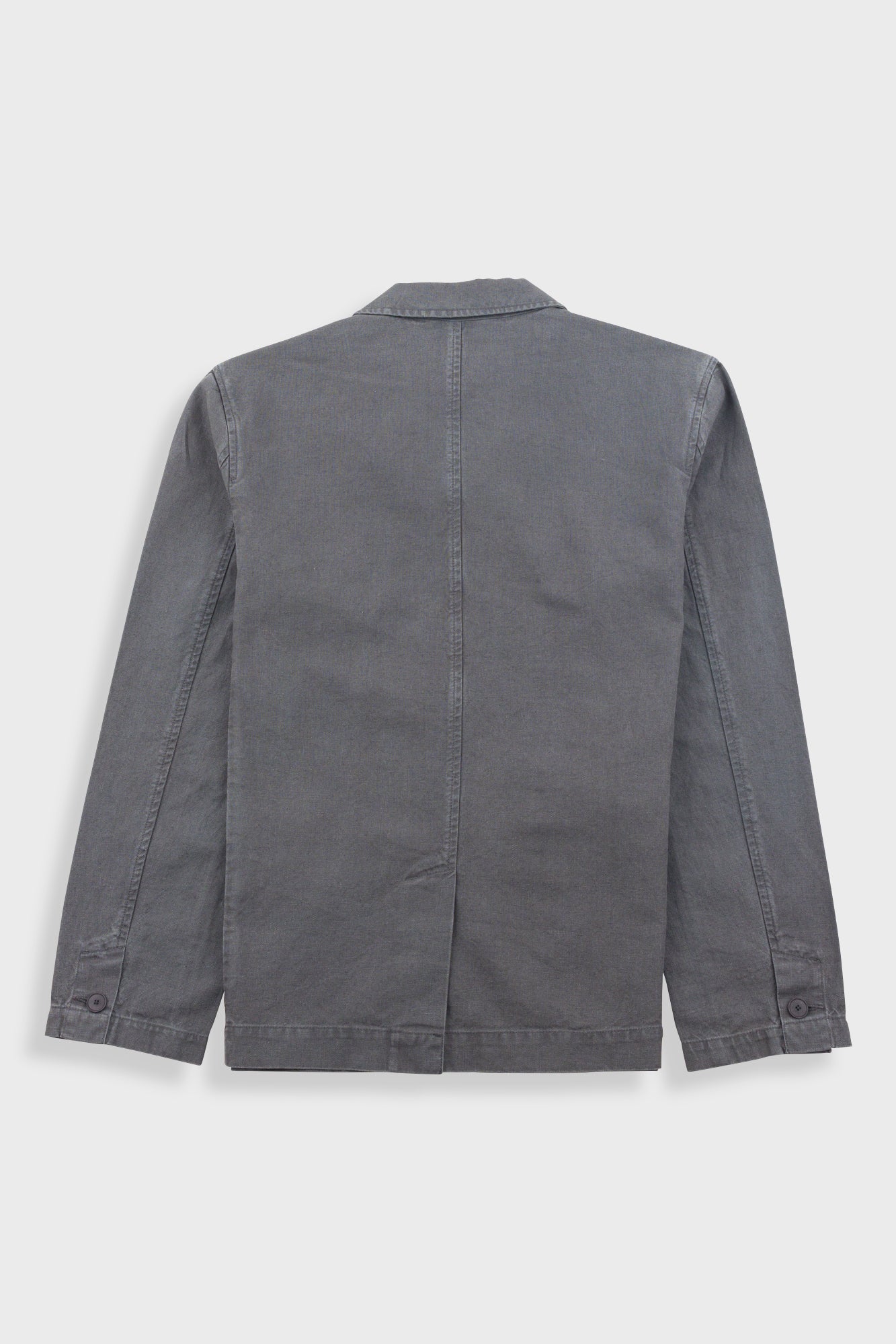 Wide Fit Blazer - Charcoal Hemp Canvas - Image 10